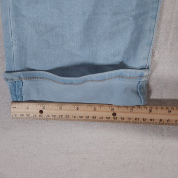 NYDJ Marilyn Straight Crop Blue Jeans Womens Size 10 Stretch Denim Pants - Picture 8 of 14